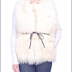 Abbey Mongolian Shearling vest